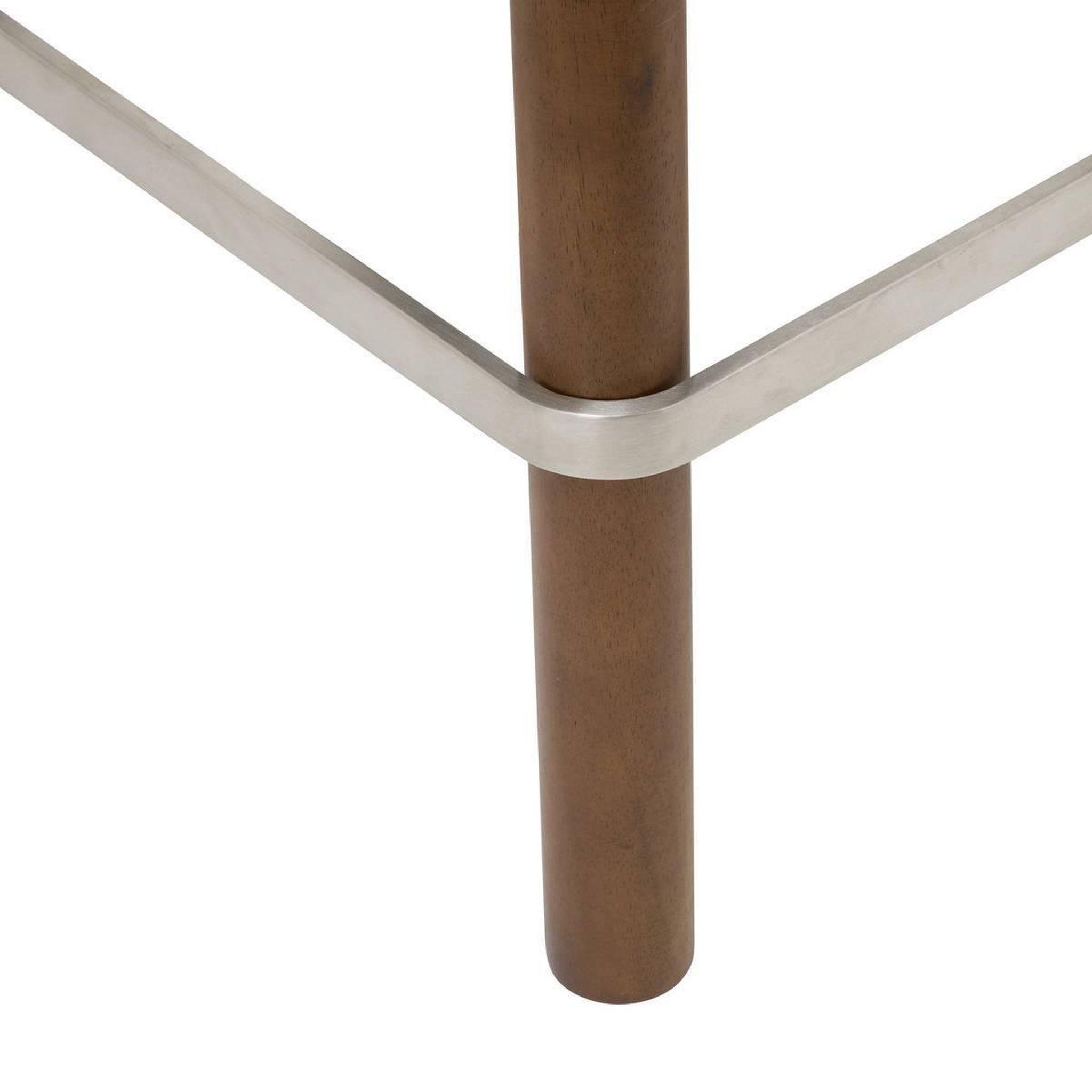 Voir la diapositive 3 : ATMOSPHERA Tabouret de bar design  noali  104cm ivoire & noyer