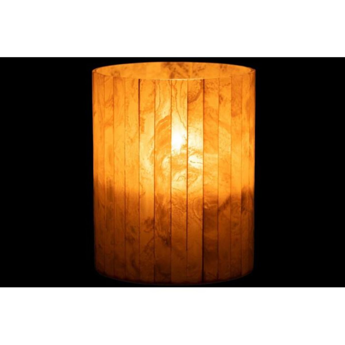 Paris Prix Photophore Design Lignes  Champêtre  20cm Jaune