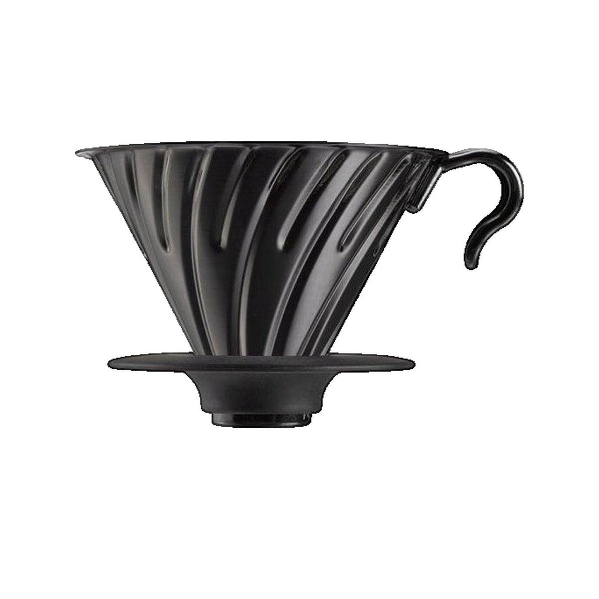 Voir la diapositive 2 : HARIO Dripper à café Hario Drip V60-02 métal noir