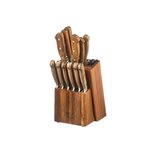 BJORN Bloc couteaux de cuisine et couteaux à steak JAKOB LOVIISA - 14 pièces