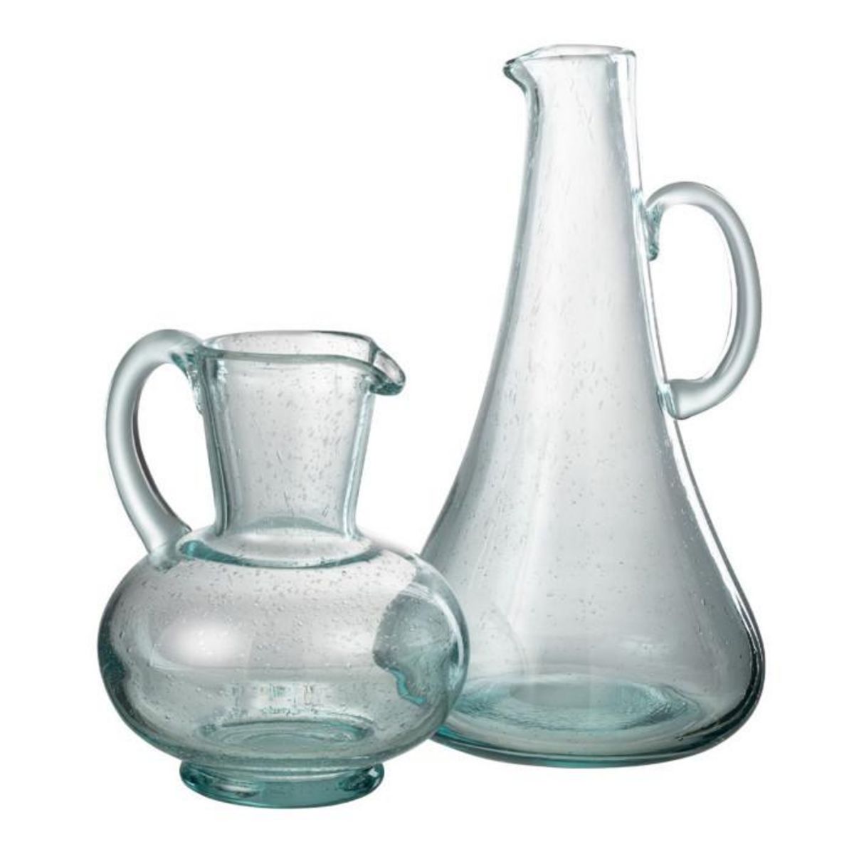 Paris Prix Carafe Design en Verre  Thelma  34cm Bleu