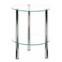Voir la diapositive 1 : Paris Prix Table d'Appoint Ronde Design  Eliot  47cm Transparent