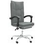 Voir la diapositive 2 : VIDAXL Fauteuil inclinable de bureau Gris fonce Tissu
