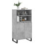 Voir la diapositive 3 : VIDAXL Buffet haut Gris beton 60x36x110 cm Bois d'ingenierie