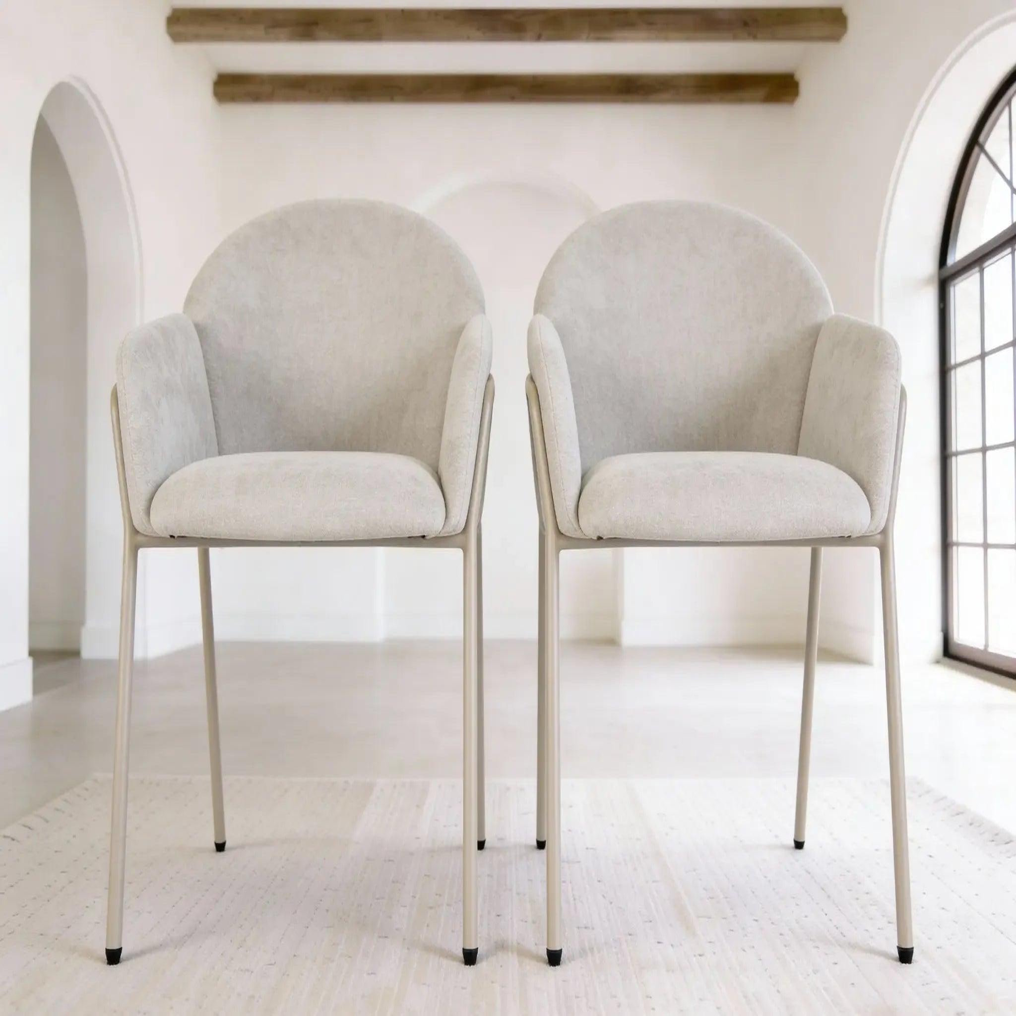 Voir la diapositive 5 : CASANOVA PARIS Naya - lot de 2 chaises tissu