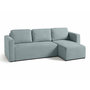 Voir la diapositive 3 : BEST MOBILIER Canopy - canapé d'angle réversible - 4 places - convertible avec coffre - en tissu texturé