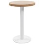 Voir la diapositive 1 : VIDAXL Table de bistro Marron clair 50 cm MDF