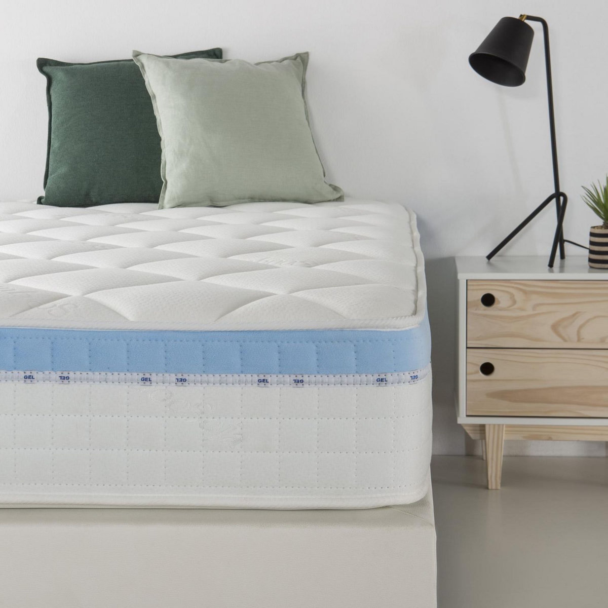 MARCKONFORT Matelas à mémoire de forme GEL ACTIVE 140X190, 25cm épaisseur