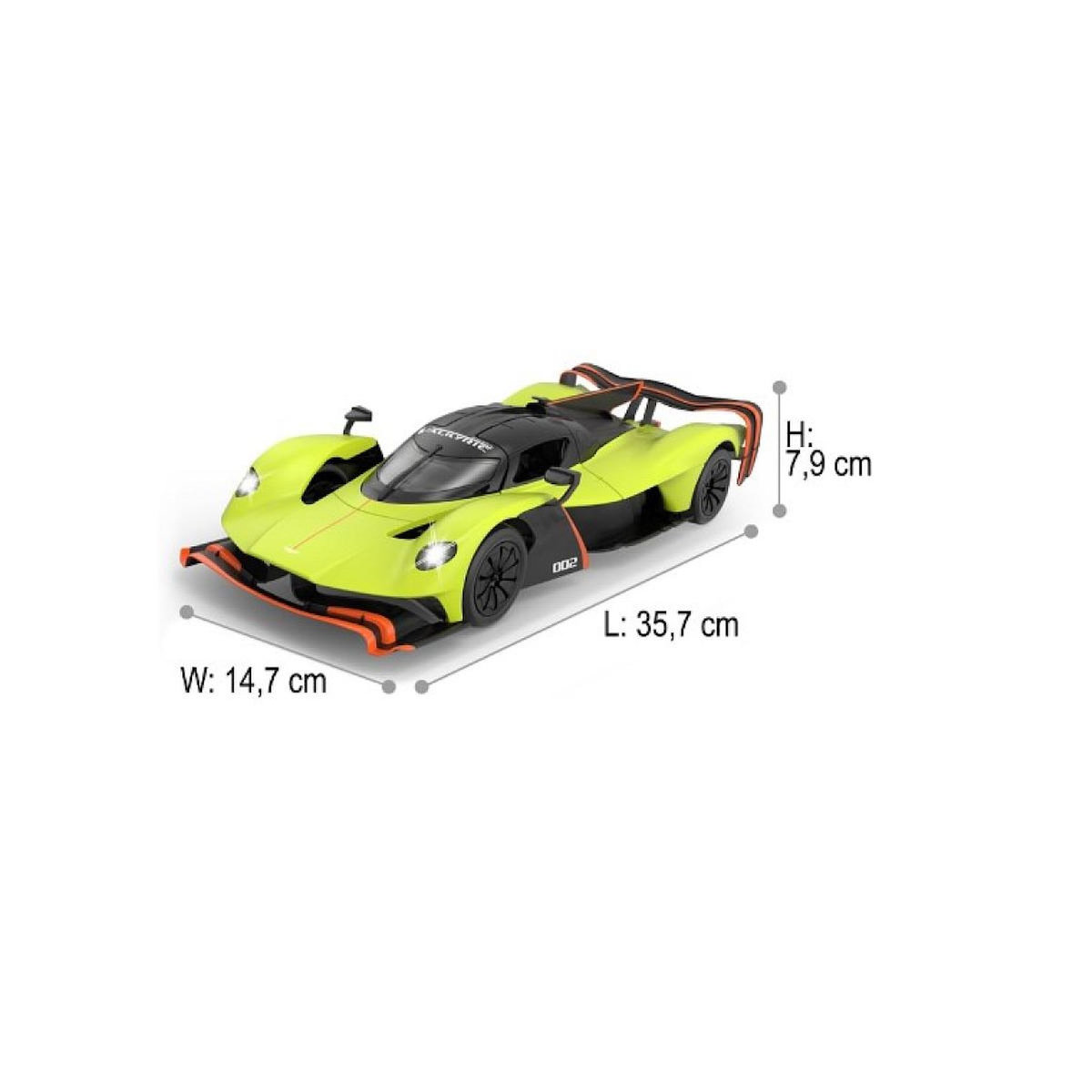 Jamara Voiture télécommandée Aston Martin Valkyrie AMR Pro 1:14 vert 2,4GHz