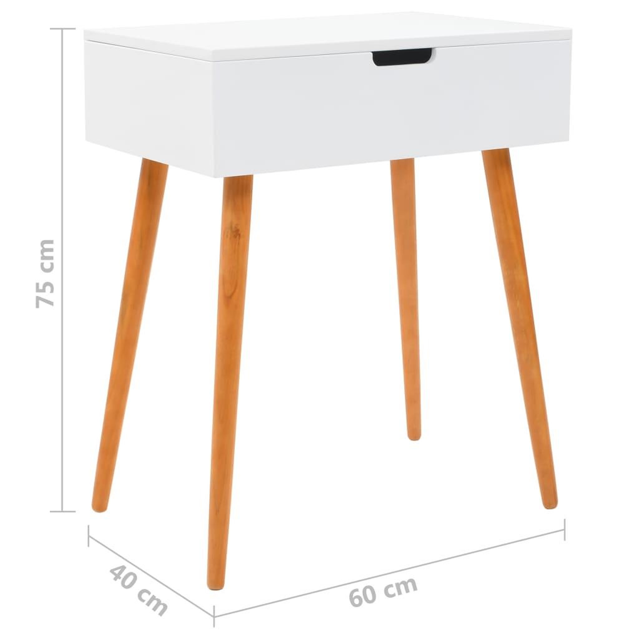 Voir la diapositive 6 : VIDAXL Coiffeuse avec miroir mdf 60 x 40 x 75 cm