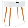 Voir la diapositive 6 : VIDAXL Coiffeuse avec miroir MDF 60 x 40 x 75 cm