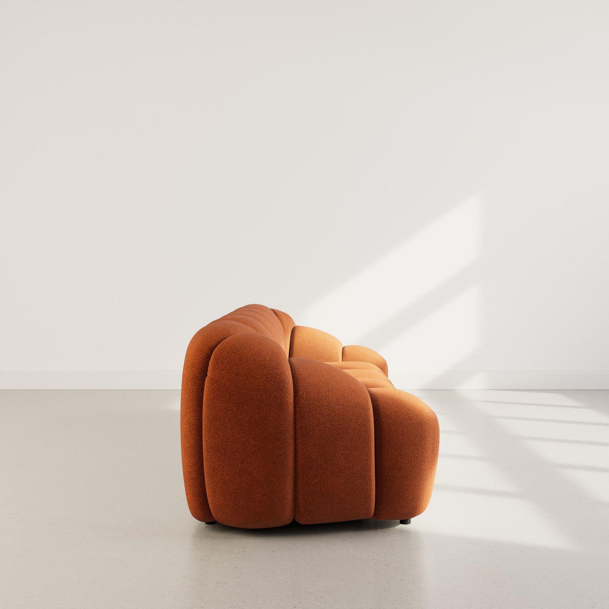 LISA DESIGN Ava - canapé 3 places en velours texturé