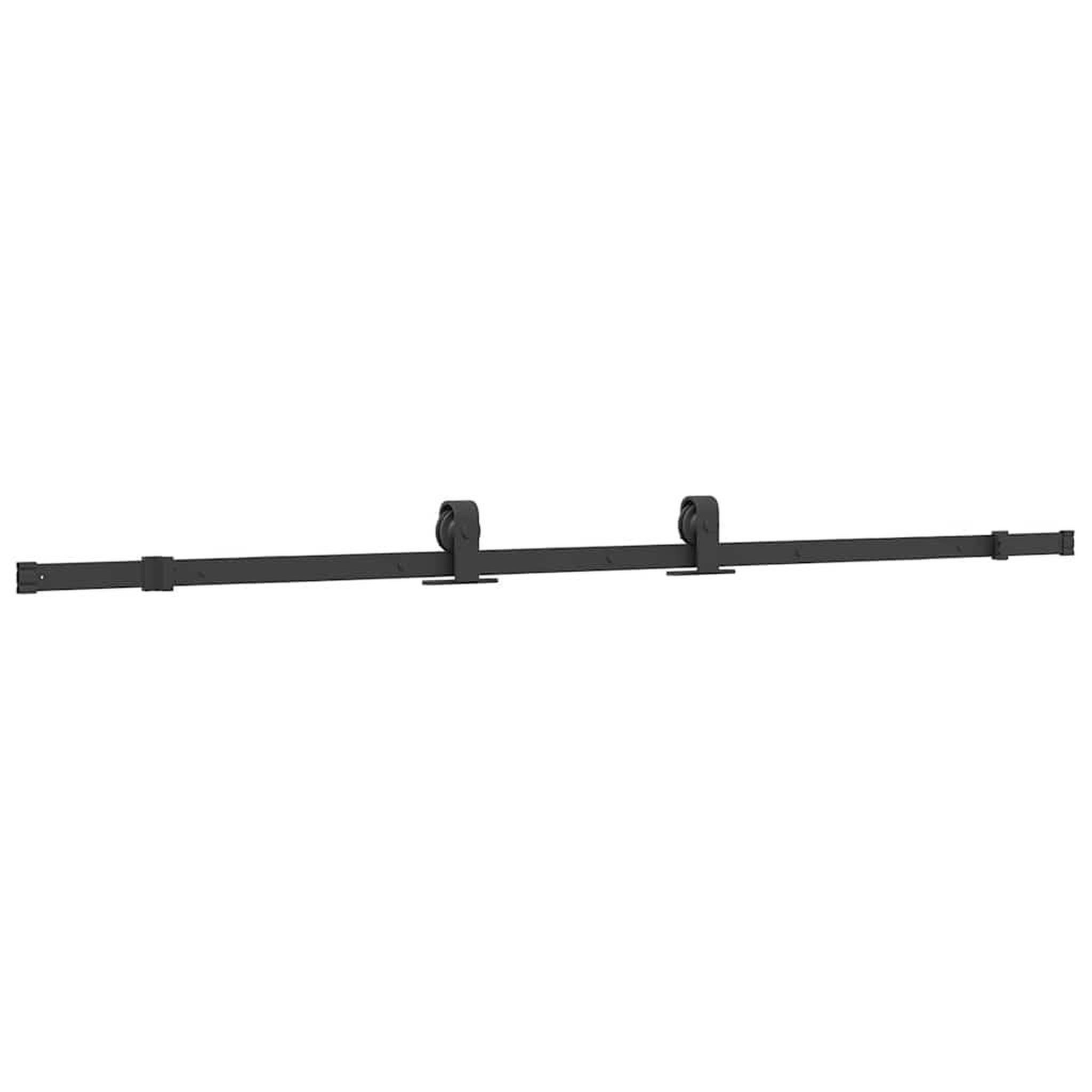 Voir la diapositive 4 : VIDAXL Porte coulissante kit de quincaillerie noir 76x205 cm verre ESG