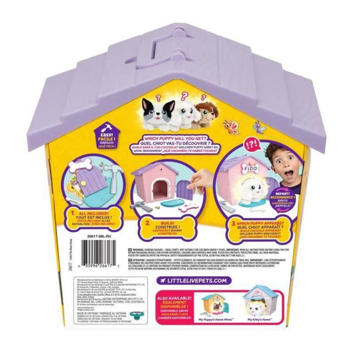 LITTLE LIVE PETS Niche surprise - LITTLE LIVE PETS - Chien rose - Modele aléatoire - Accessoires inclus