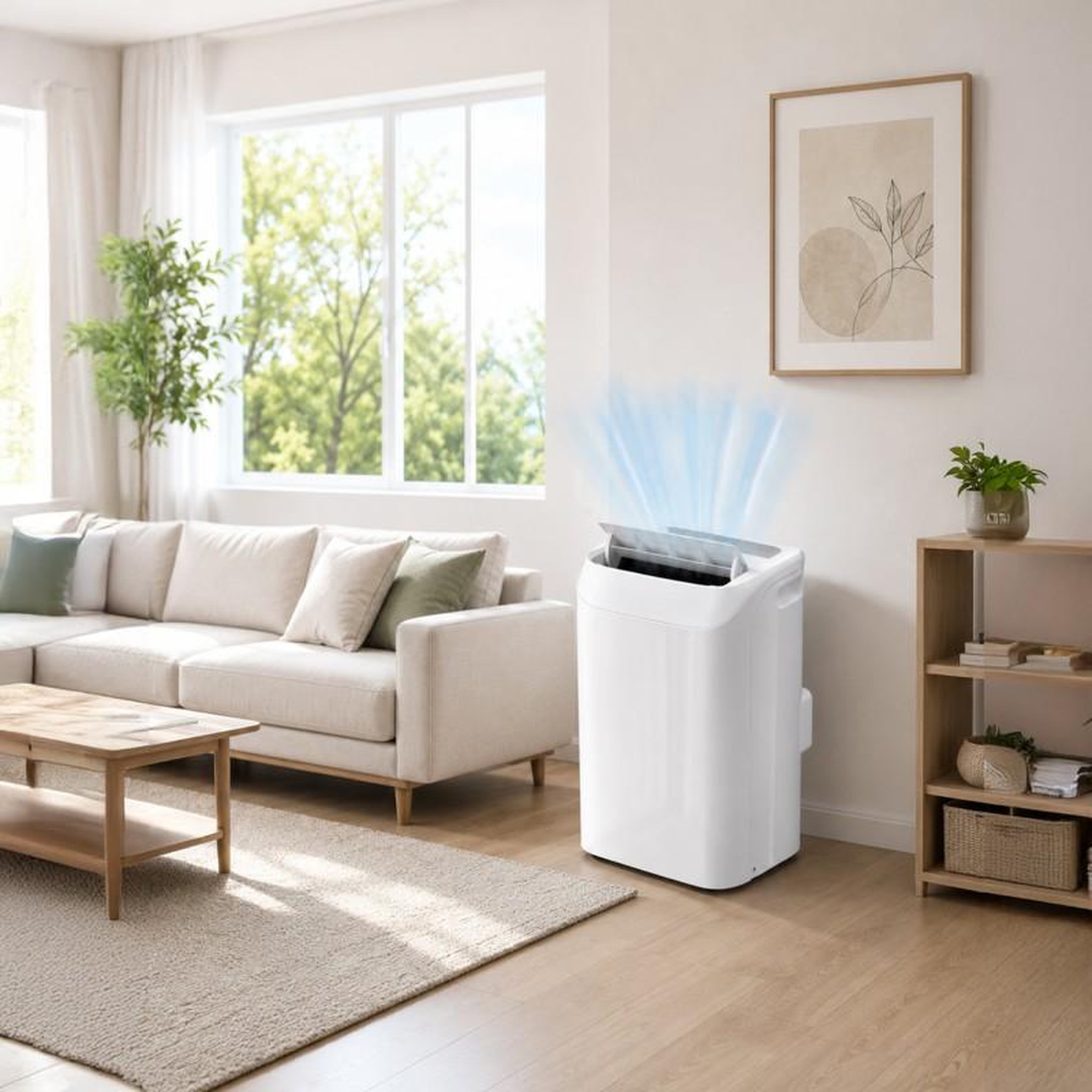 Voir la diapositive 2 : Climatiseur mobile réversible - 12000 btu - chaud & froid