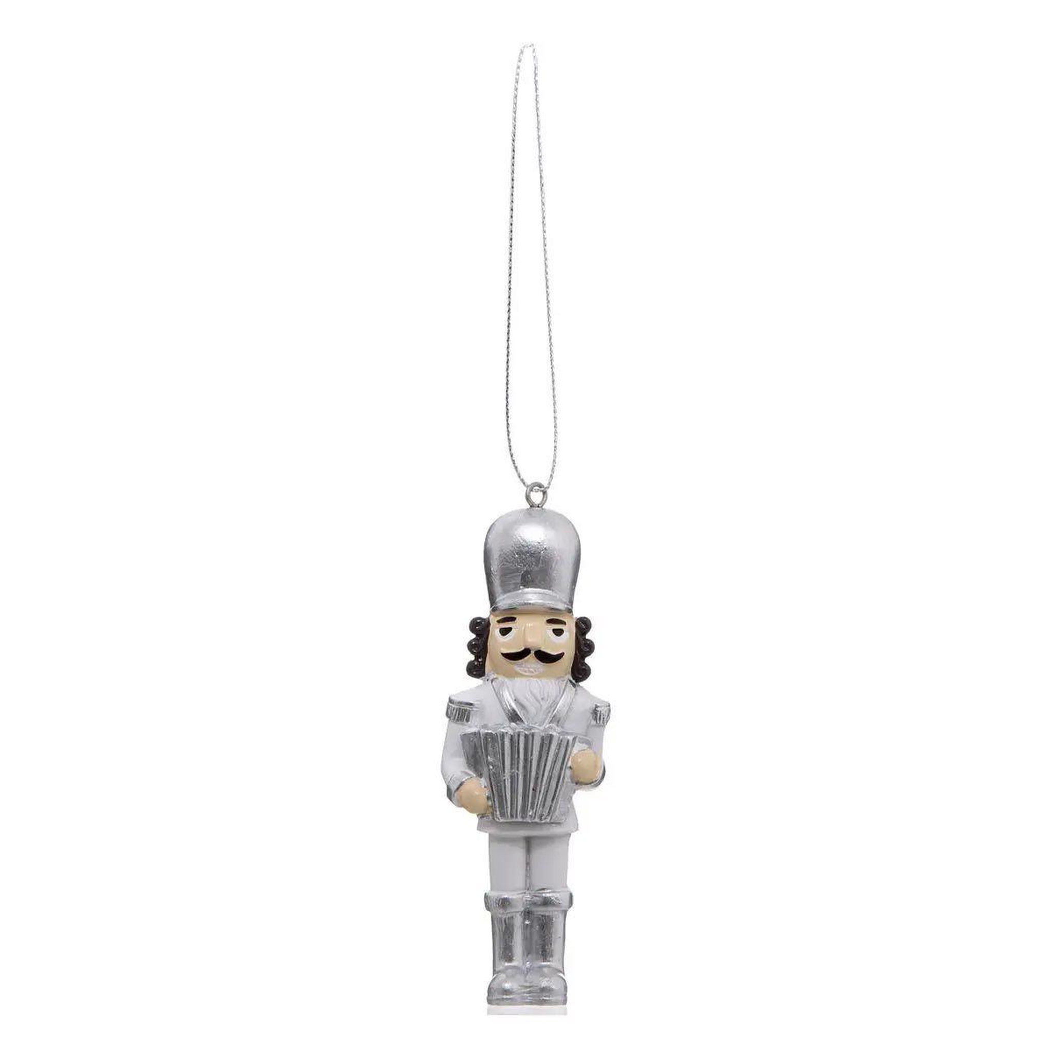 Voir la diapositive 5 : ATMOSPHERA Lot de 3 sujets de noël  casse noisette  10cm argent