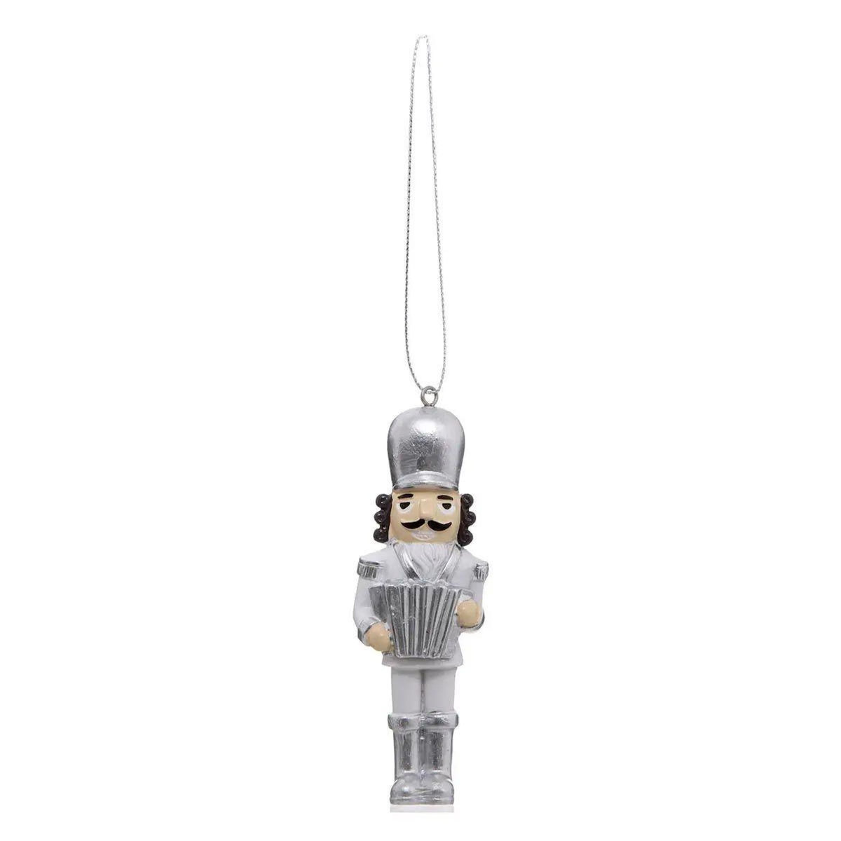ATMOSPHERA Lot de 3 Sujets de Noël  Casse Noisette  10cm Argent