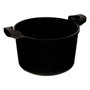 Voir la diapositive 2 : FIVE Cocotte Basse Pression  Couvercle  34cm Noir