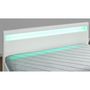 Voir la diapositive 6 : CONCEPT USINE Structure de lit à led avec rangements 140 x 190 cm blanc ENFIELD