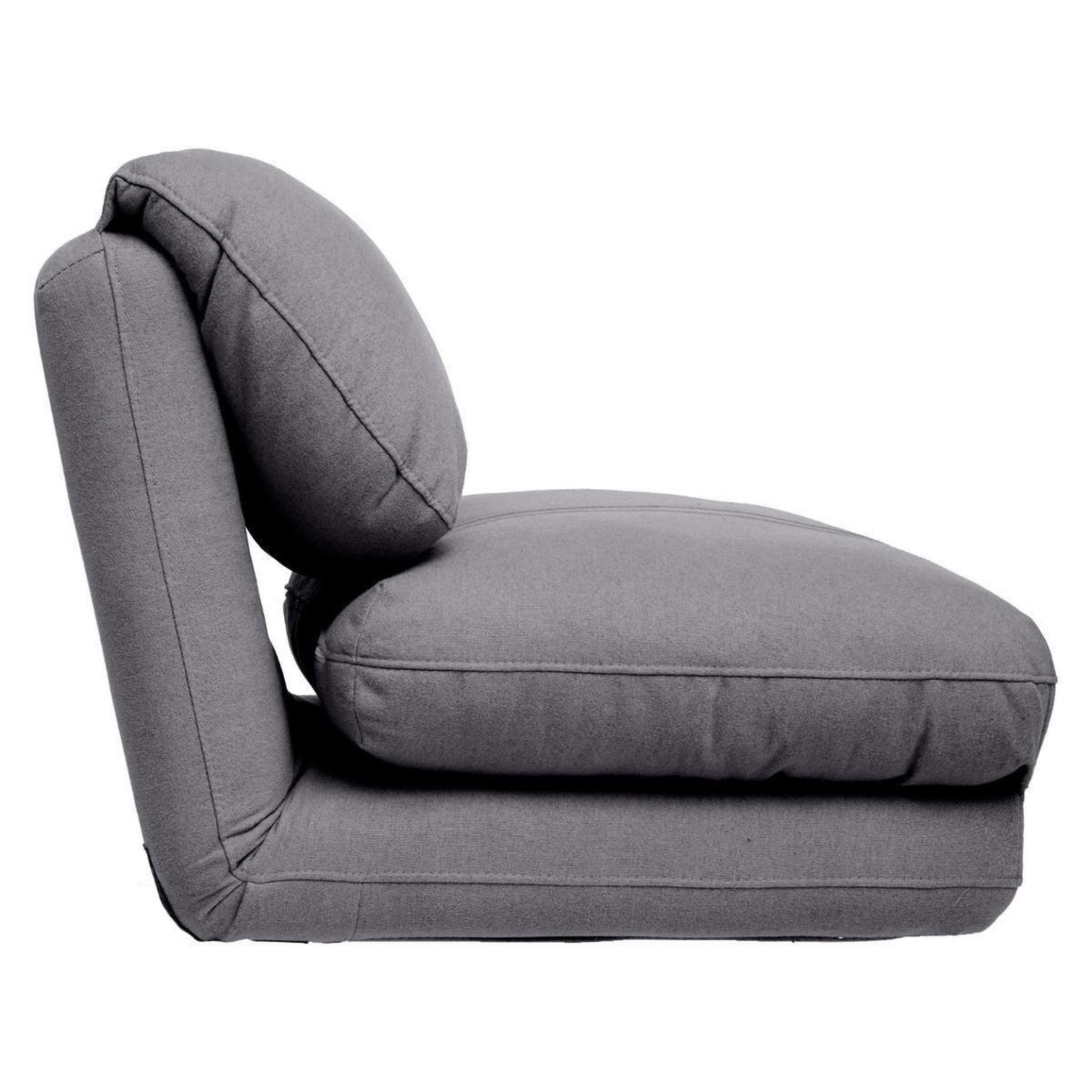 Voir la diapositive 2 : ATMOSPHERA Chauffeuse Convertible 1 Place  Marza  78cm Gris