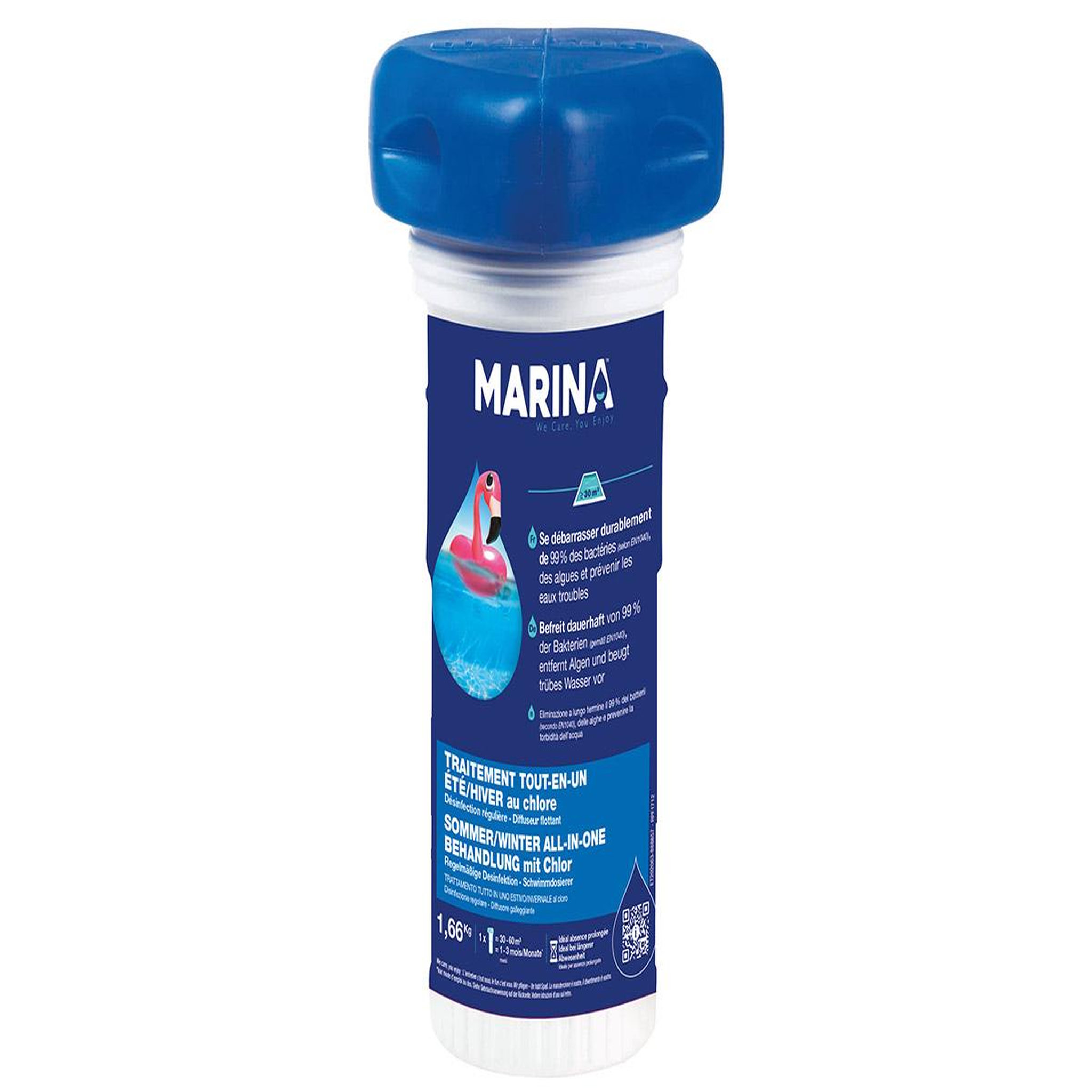 MARINA Traitement tout-en-un au chlore en diffuseur flottant 1 à 3 mois pour 30 à 60 m³ - Marina