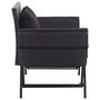 Voir la diapositive 3 : VIDAXL Banc de jardin avec coussins 176 cm Noir Resine tressee