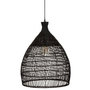 Voir la diapositive 1 : ATMOSPHERA Lampe Suspension en Rotin  Léa  62cm Noir