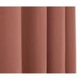 Voir la diapositive 2 : UNIVERS DECOR Paire de rideaux tamisant à œillets Effet Lin  Moonlight  Rose boisé - Rose - 2 Panneaux 140 x 260 cm