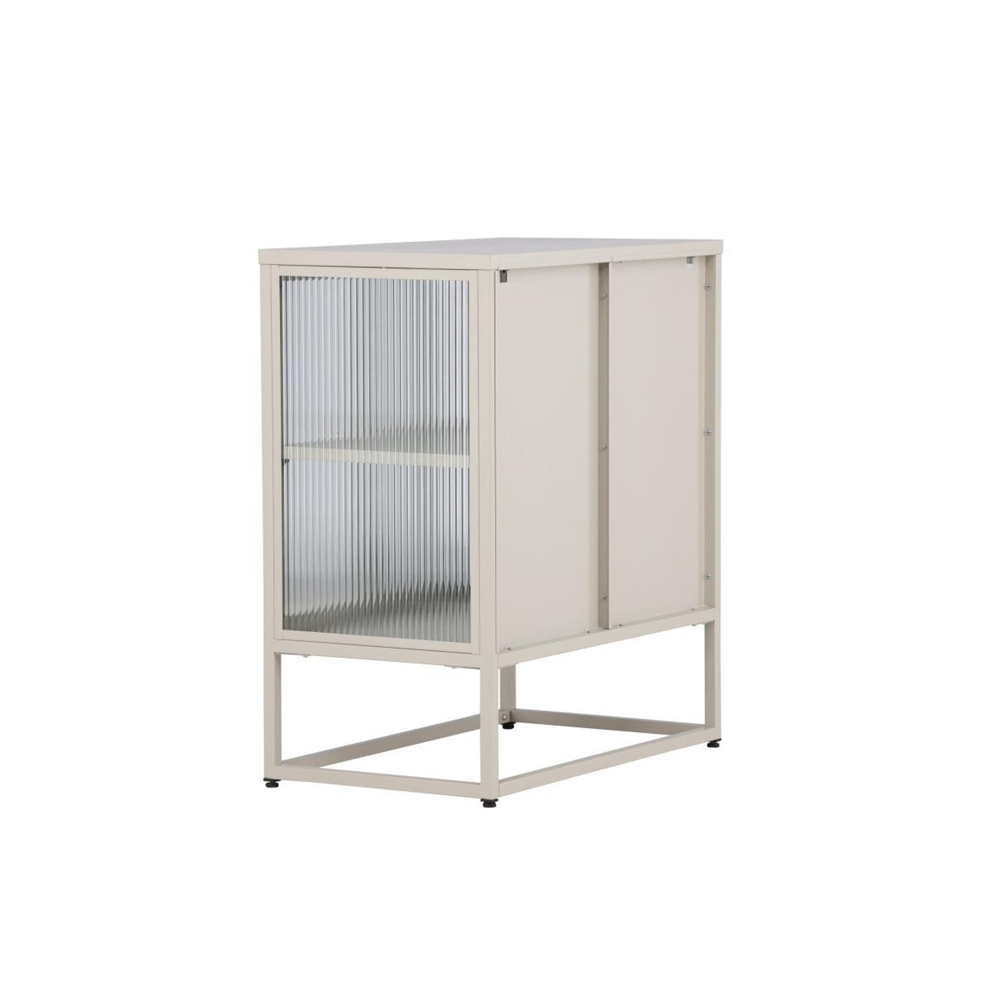 Voir la diapositive 4 : Paris Prix Vitrine 2 portes design  garis  80cm beige