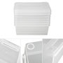 Voir la diapositive 4 : tectake Lot de 24 boîtes de rangement plastique pour chaussures avec couvercle blanc transparent