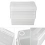 Voir la diapositive 4 : tectake Lot de 24 boîtes de rangement plastique pour chaussures avec couvercle blanc transparent