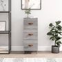 Voir la diapositive 1 : VIDAXL Buffet Sonoma gris 34,5x34x90 cm Bois d'ingenierie