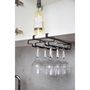 Voir la diapositive 3 : Wenko Rangement de placard cuisine - Porte 6 Verres - Noir