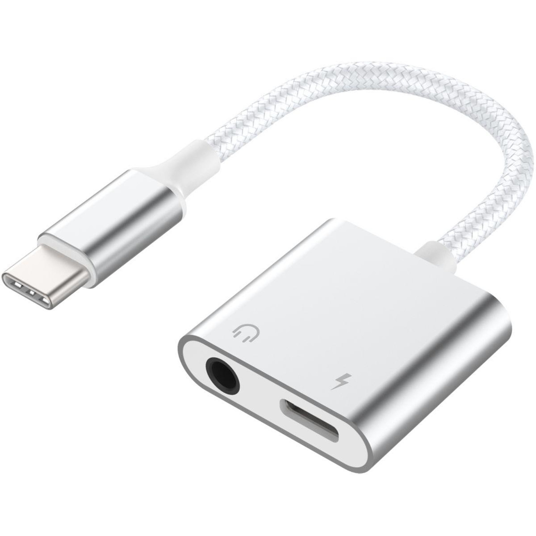 FORCE POWER Adaptateur usb c usb-c/jack 3.5+usb c 100w renforcé