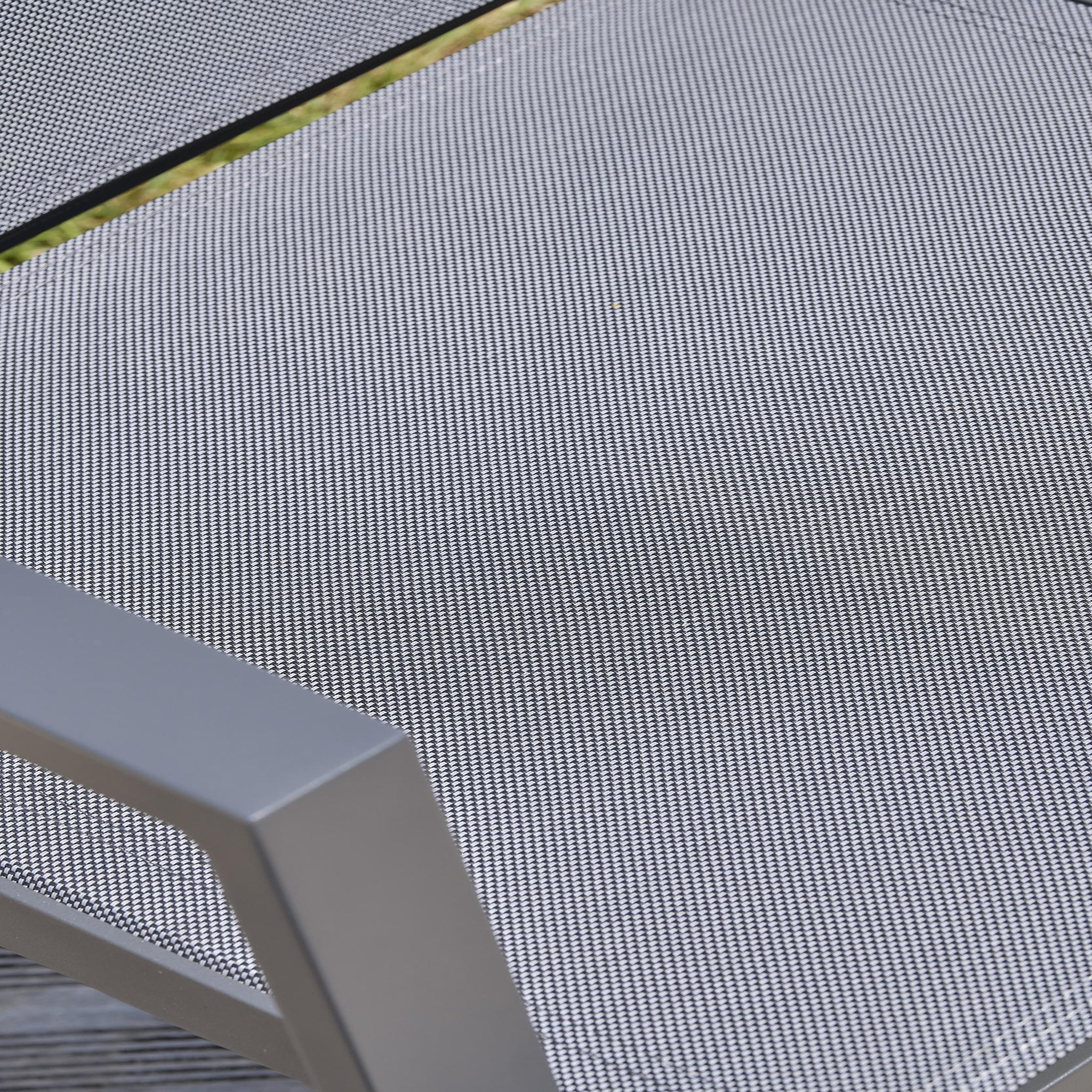 Voir la diapositive 5 : DCB GARDEN Lot de 2 fauteuils de jardin empilables en aluminium