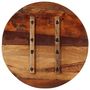 Voir la diapositive 4 : VIDAXL Dessus de table rond 60 cm 25-27 mm Bois de recuperation solide