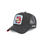 CAPSLAB Casquette Trucker Super Mario It's Me. Coloris disponibles : Noir