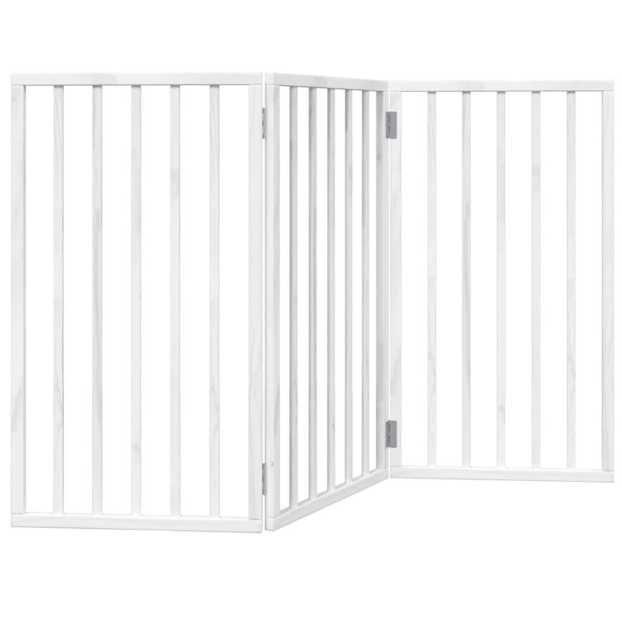 Voir la diapositive 2 : VIDAXL Barriere pour chien pliable 3 panneaux 150 cm bois de peuplier