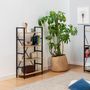 Voir la diapositive 5 : VS VENTA-STOCK Étagère bibliothèque Virginia bois 4 Étagères, pour salle à manger