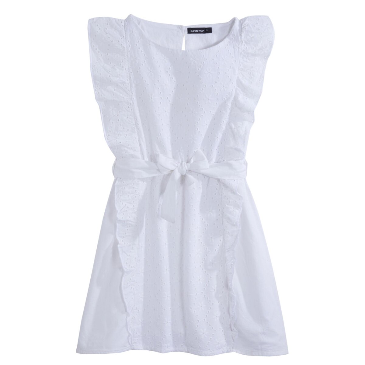 IN EXTENSO Robe avec broderies anglaises fille 