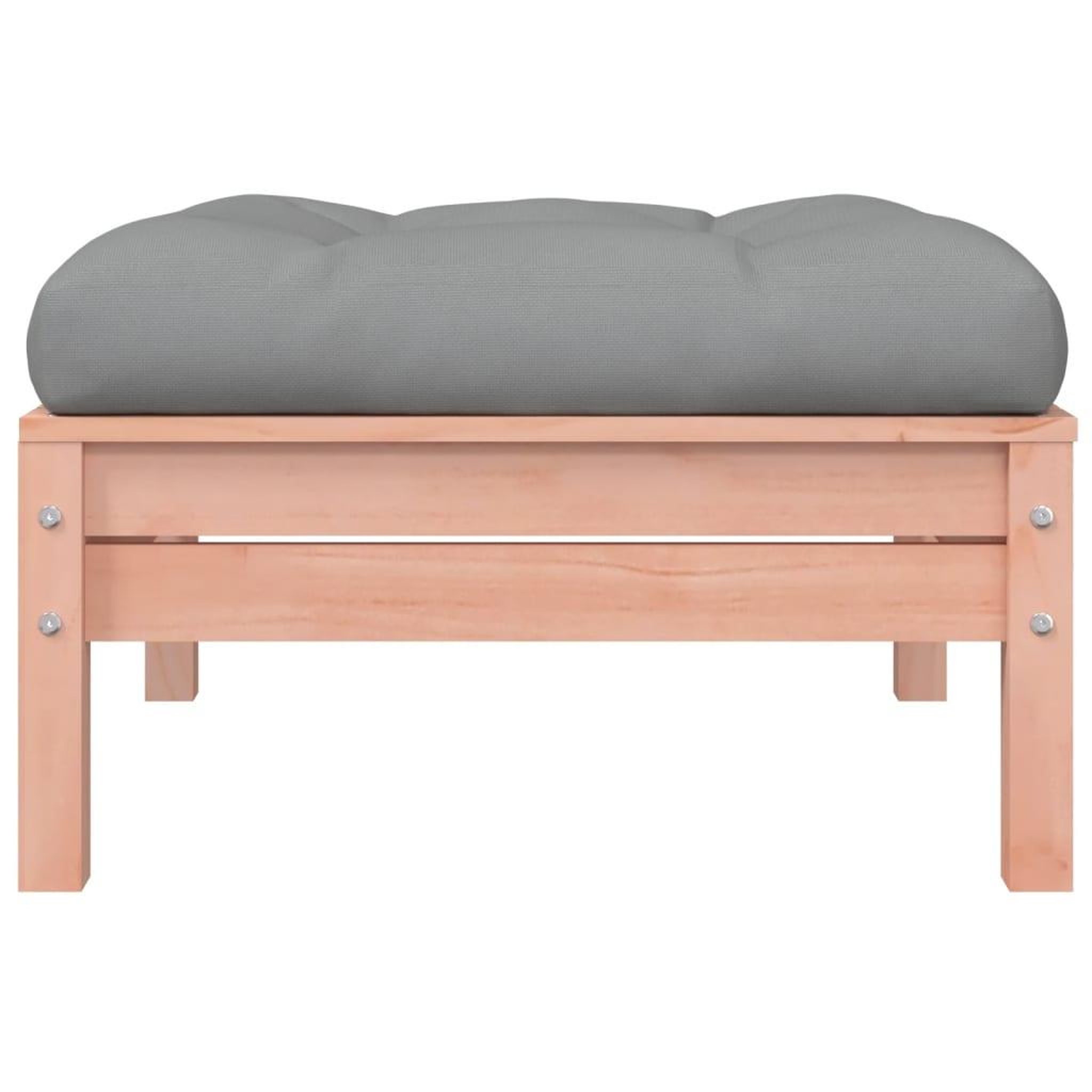 Voir la diapositive 5 : VIDAXL Repose-pied de jardin avec coussin bois massif douglas