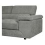 Voir la diapositive 4 : Habitat et Jardin Canapé d'angle en tissu chenille  London  - 4 places - Gris