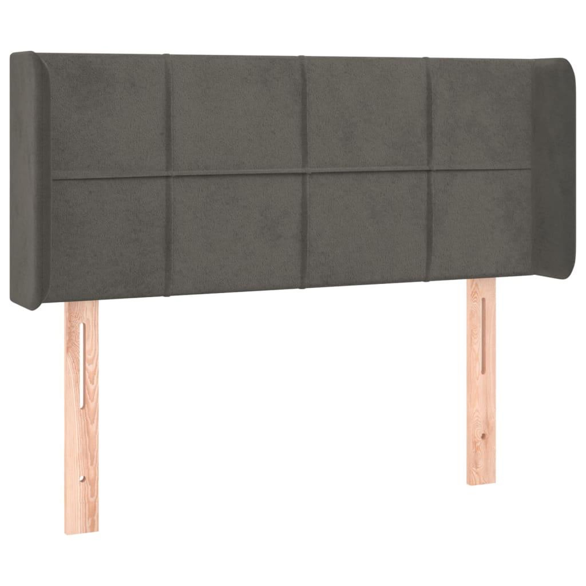 Voir la diapositive 3 : VIDAXL Tete de lit a LED Gris fonce 103x16x78/88 cm Velours