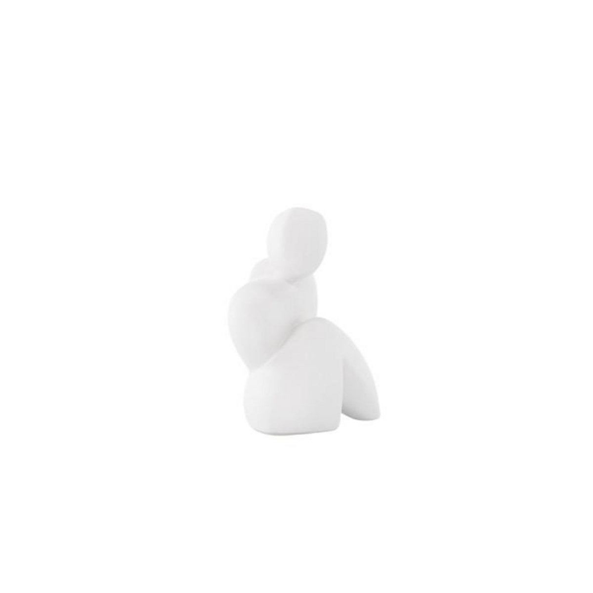 Paris Prix Statuette Sculpture en Céramique  Floda  14cm Blanc
