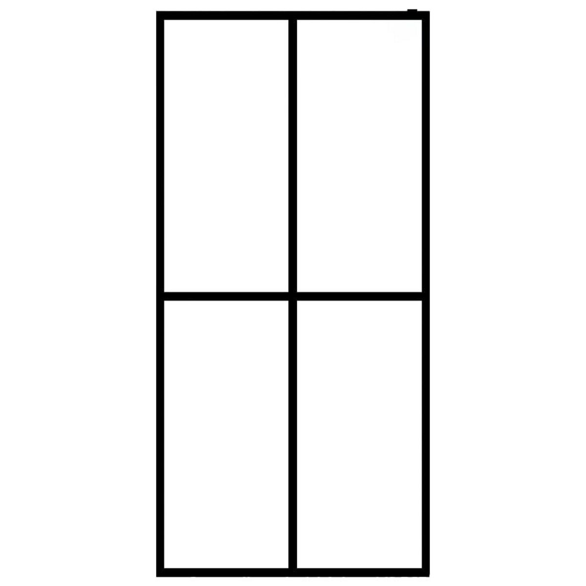 VIDAXL Ecran de douche Verre trempe depoli 80x195 cm