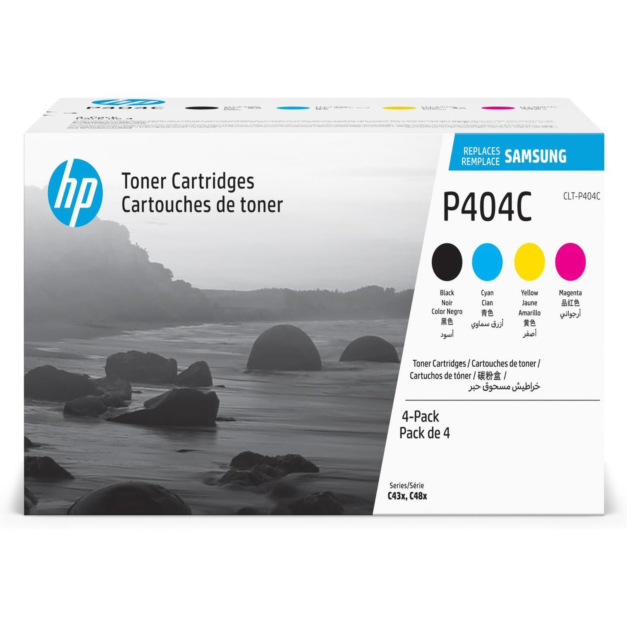 Voir la diapositive 2 : HP Samsung clt-p404c 4-pack cyan/magenta/yellow/black original toner cartridge cartouche de toner 4 pièce(s) noir, cyan, magenta, jaune