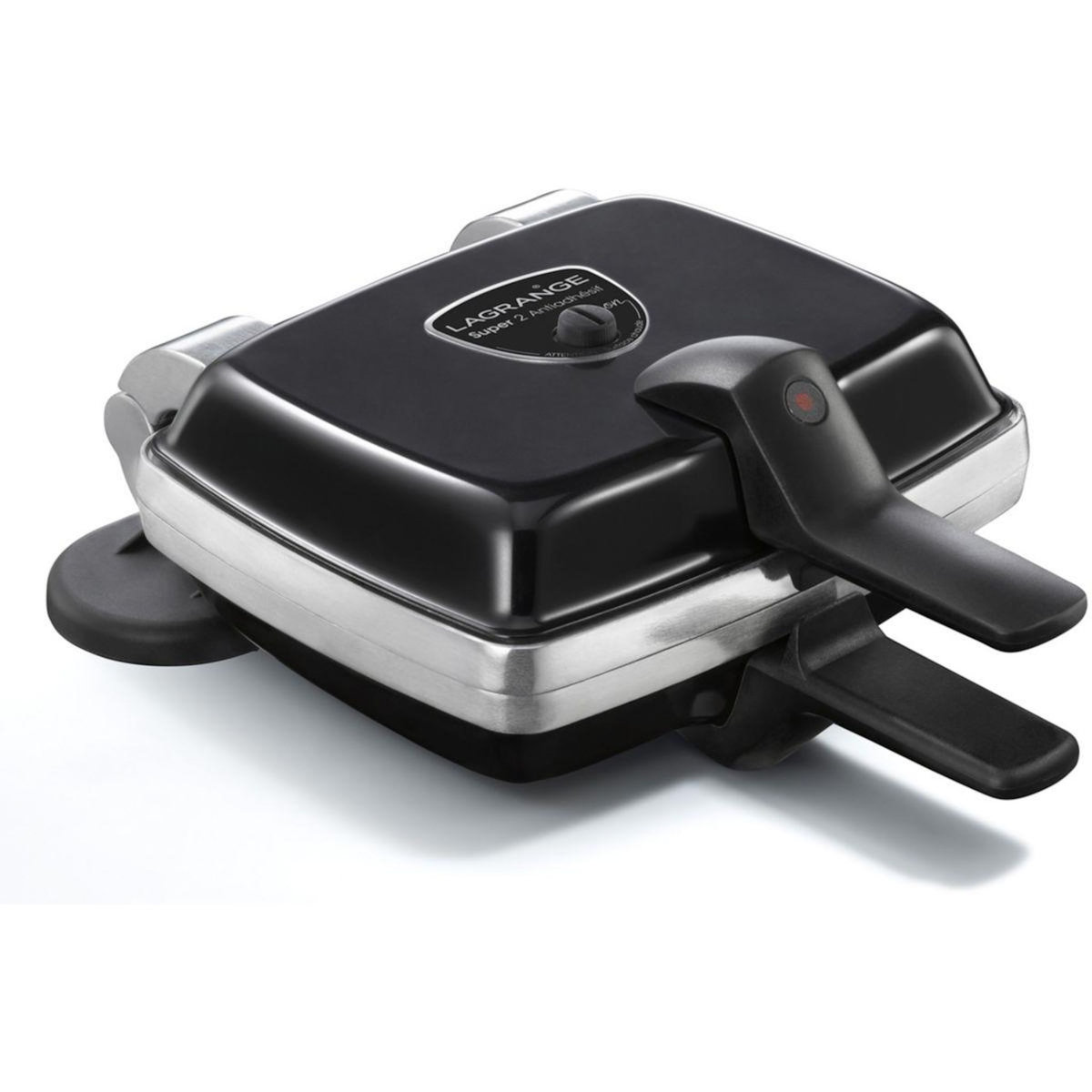 LAGRANGE Croque, gaufrier, gaufrette super 2 antiadhésif noir gaufres +GT+CM