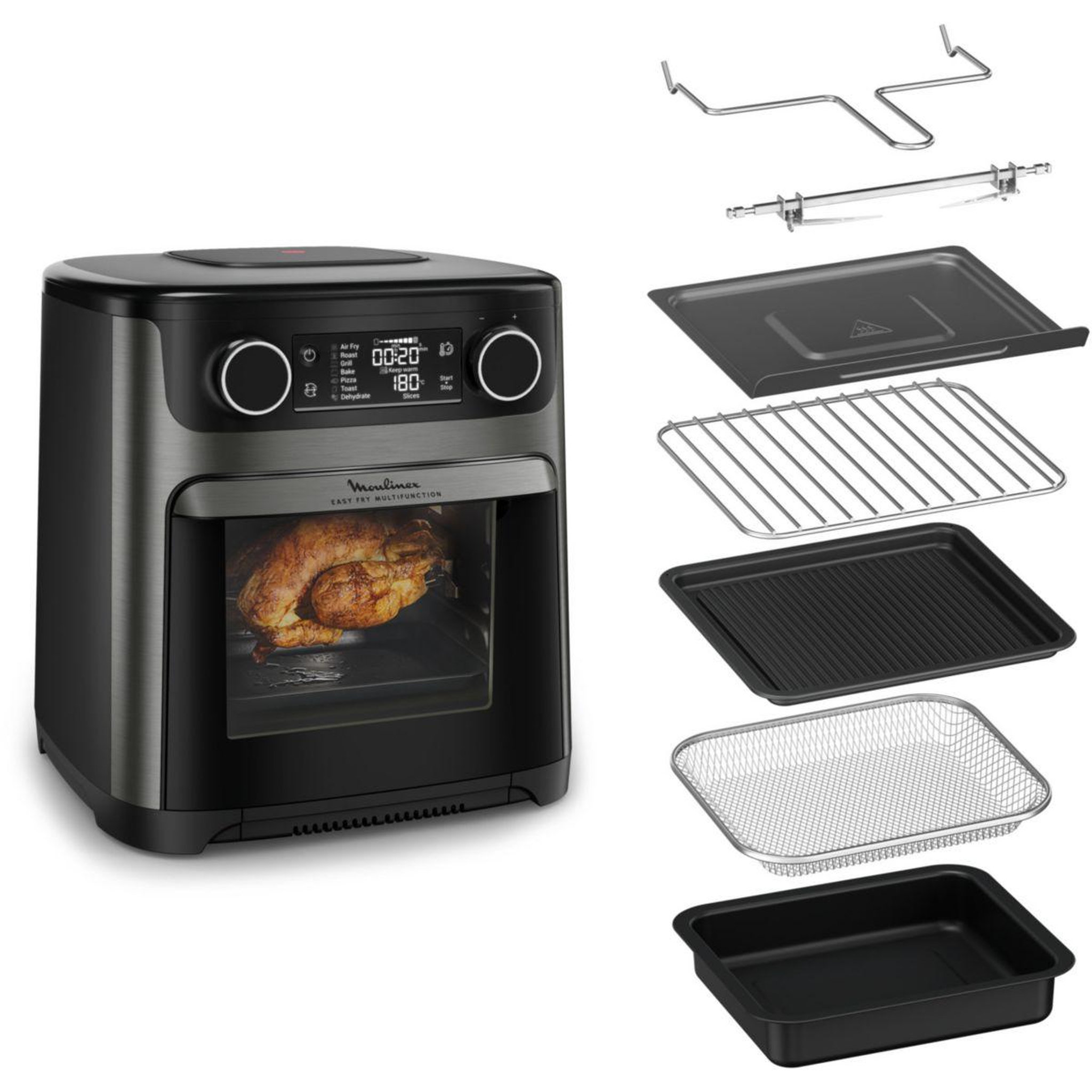 MOULINEX Friteuse sans huile easy fry multifonction 15l al5558f0