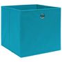 Voir la diapositive 2 : VIDAXL Boîtes de rangement 10 pcs Tissu intisse 28x28x28 cm Bleu azure