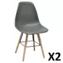 Lot de 2 chaises design scandinaves ASTAD